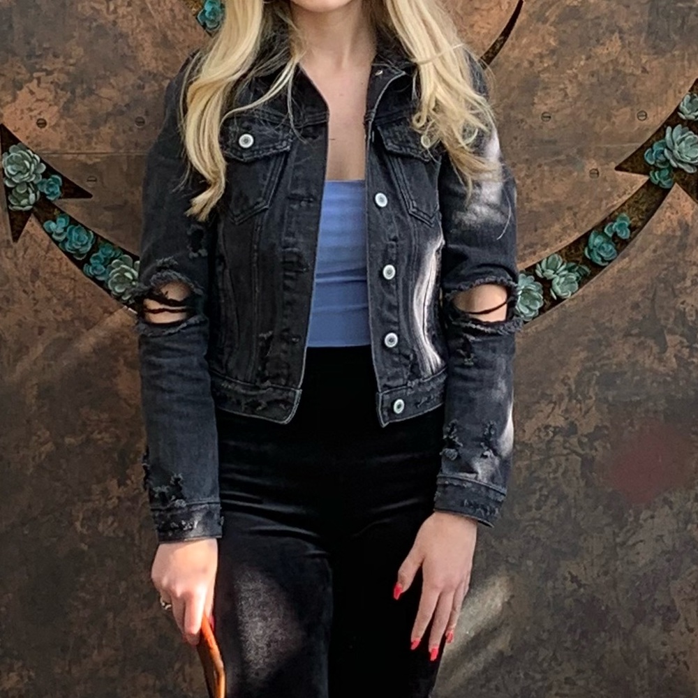 Denim / Jean distressed jacket